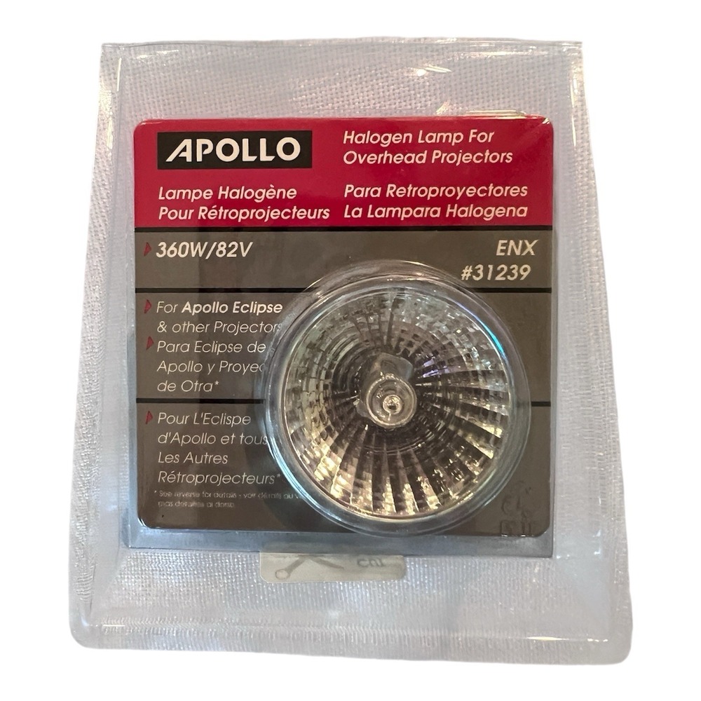 New APOLLO 360W 82V Halogen Replacement Overhead Projector Bulb ENX 31239 NOS